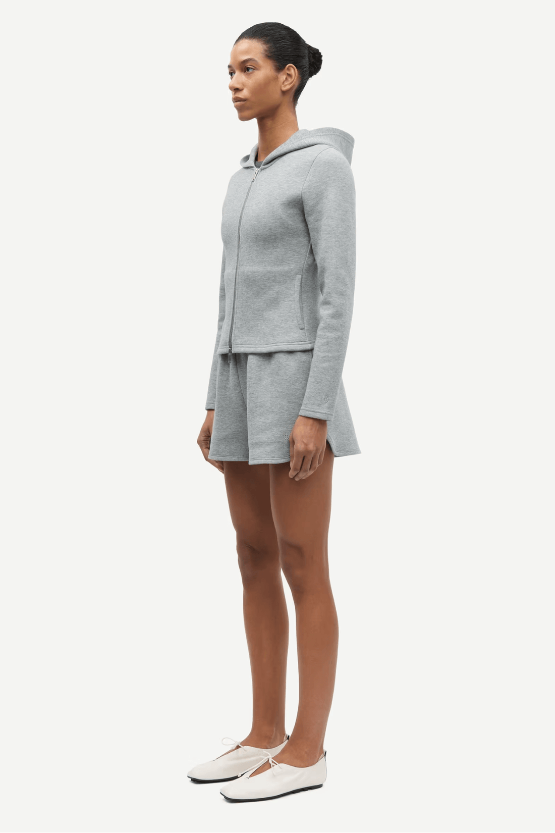 Samsøe Samsøe Saalice Zip Hoodie Grey