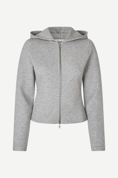 Samsøe Samsøe Saalice Zip Hoodie Grey