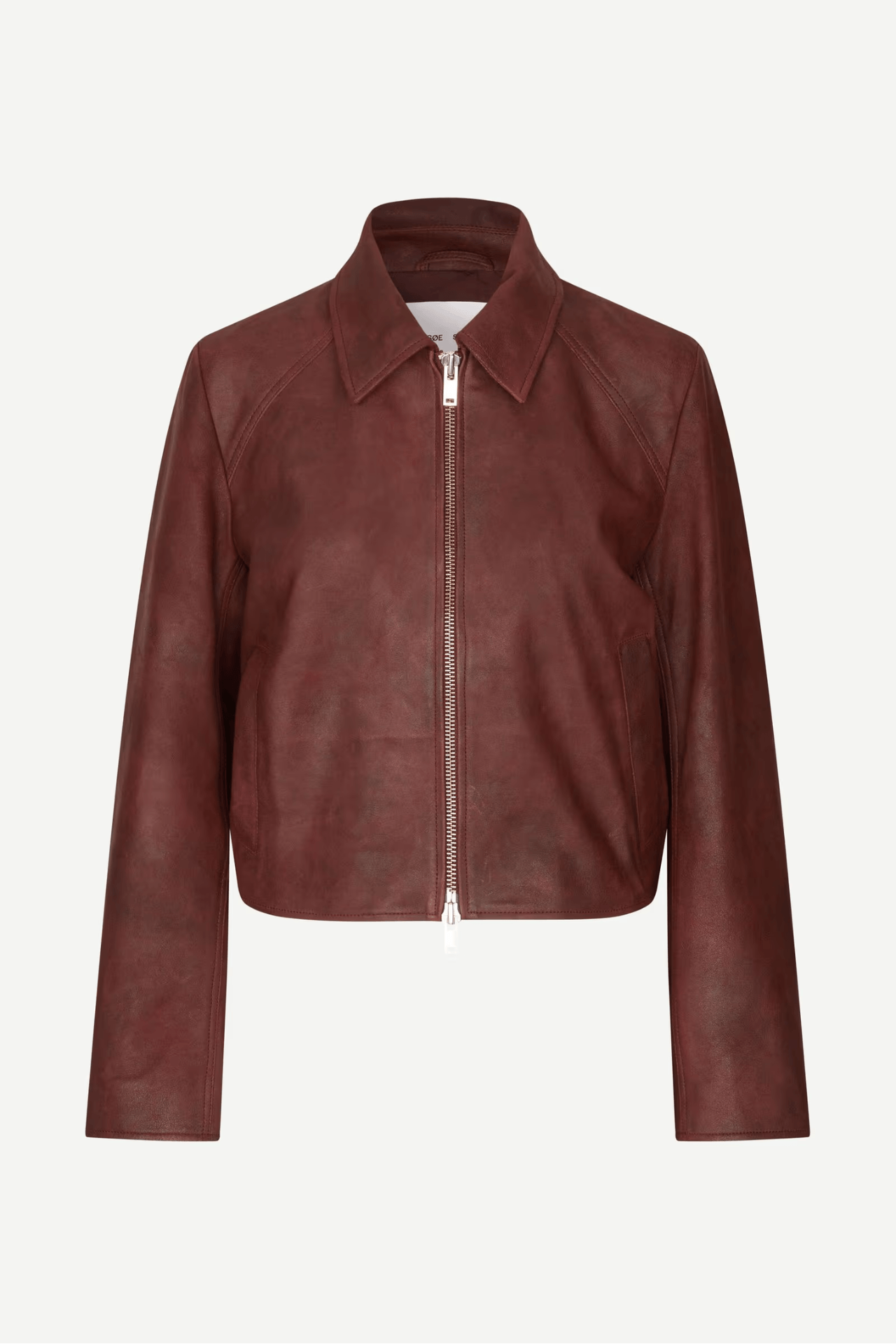 Samsøe Samsøe Sashiva Leather Jacket Fudge