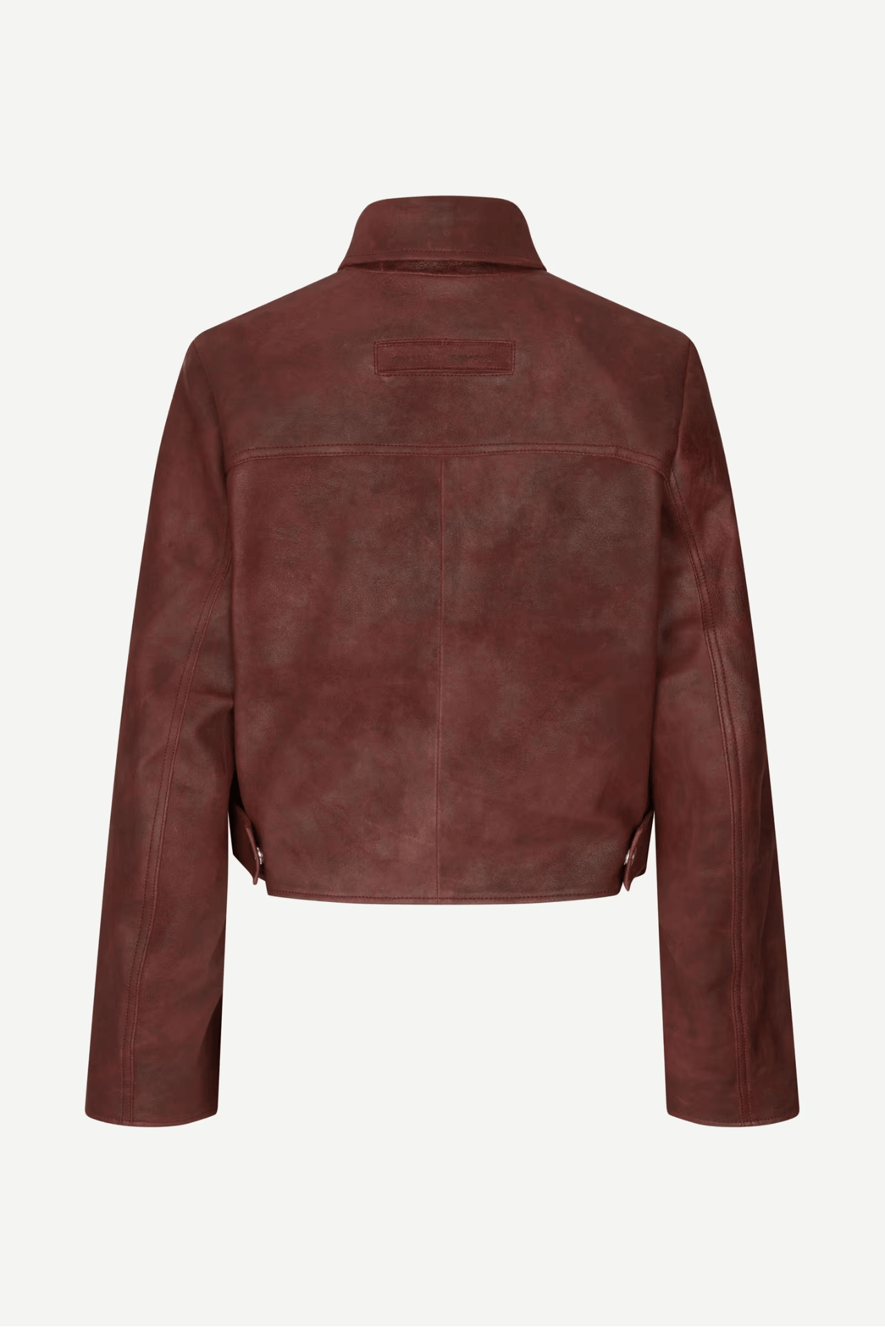 Samsøe Samsøe Sashiva Leather Jacket Fudge
