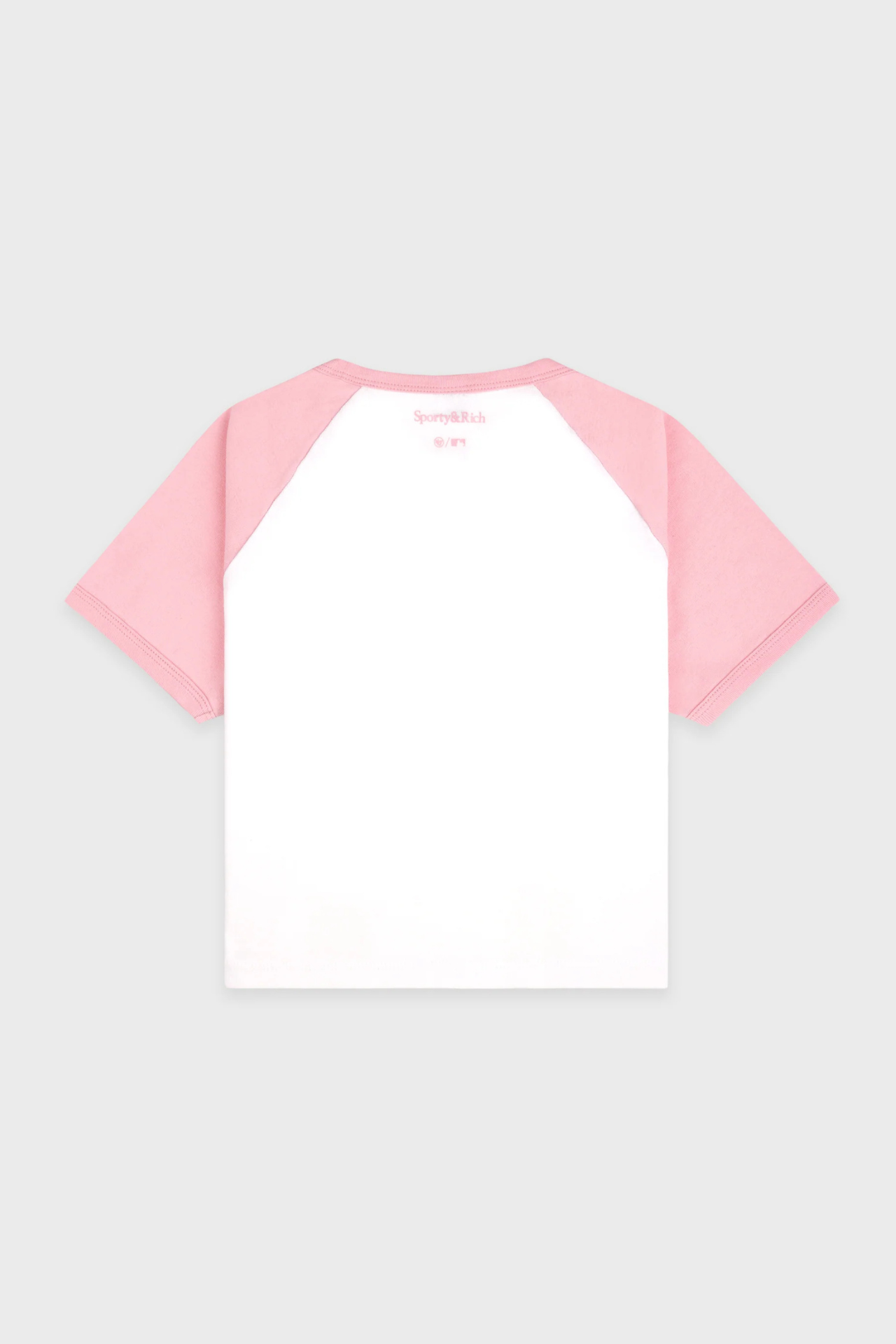 Sporty &amp; Rich Yankees Arch Baby Baseball Tee White/Candy