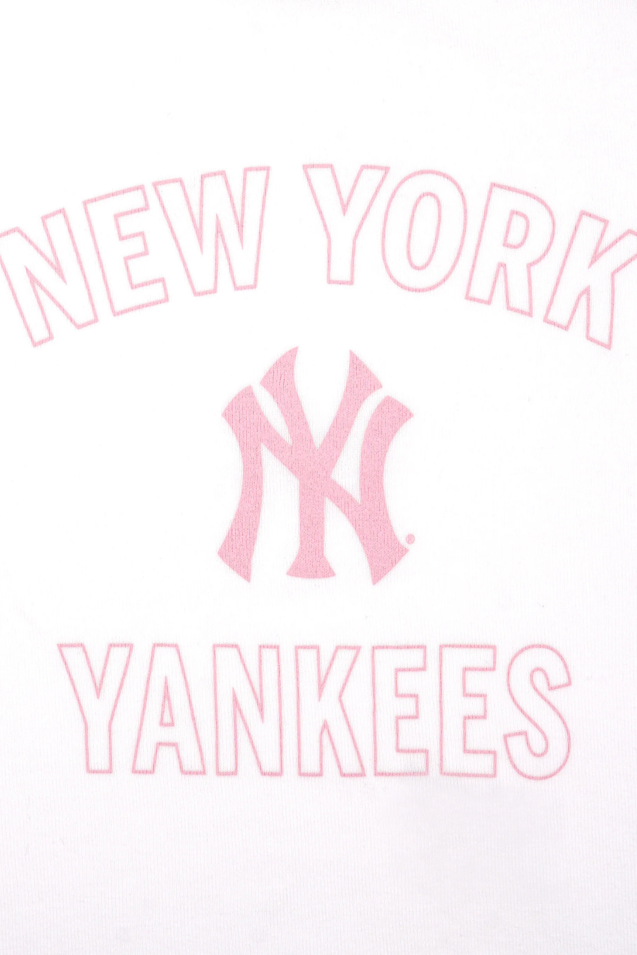 Sporty &amp; Rich Yankees Arch Baby Baseball Tee White/Candy