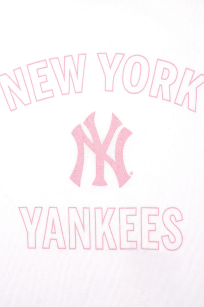 Sporty &amp; Rich Yankees Arch Baby Baseball Tee White/Candy