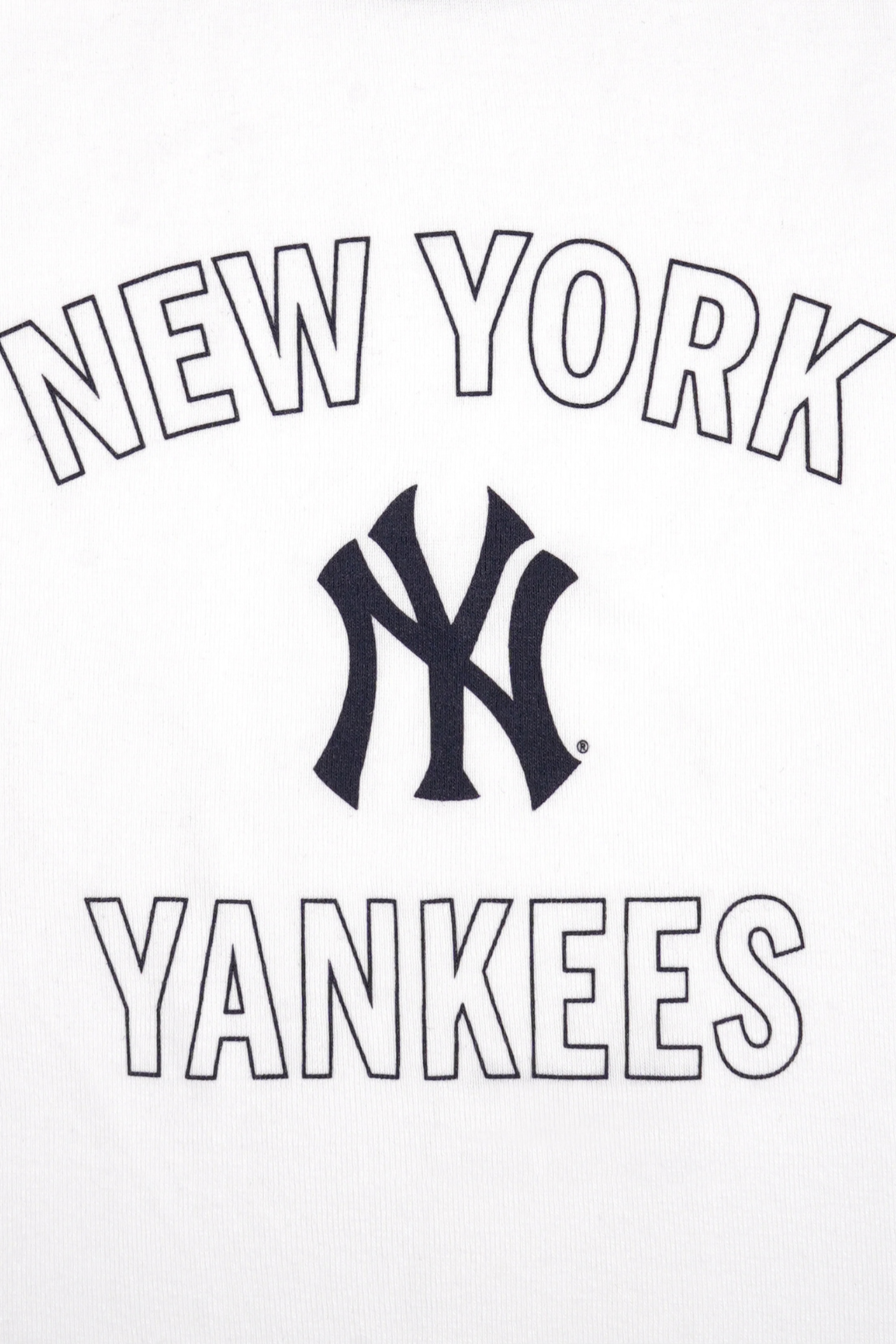 Sporty &amp; Rich Yankees Arch Baby Baseball Tee White/Dark Navy