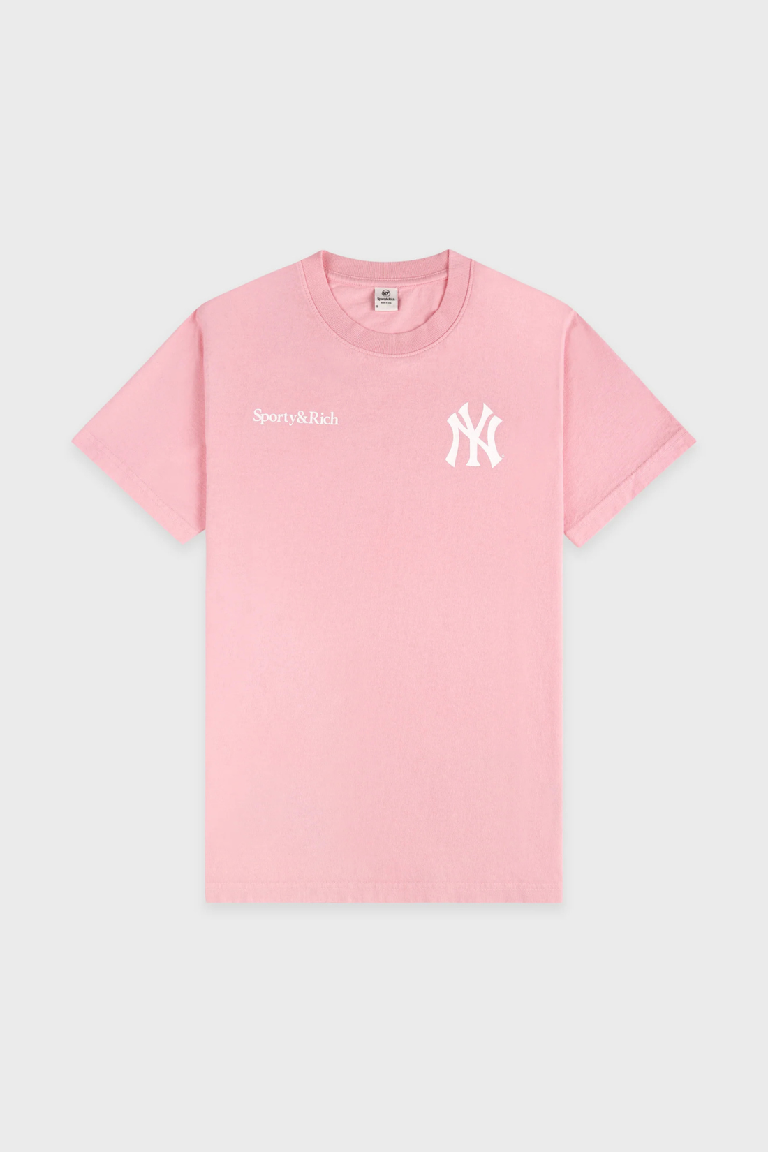 Sporty &amp; Rich Yankees Arch Tshirt Candy/White