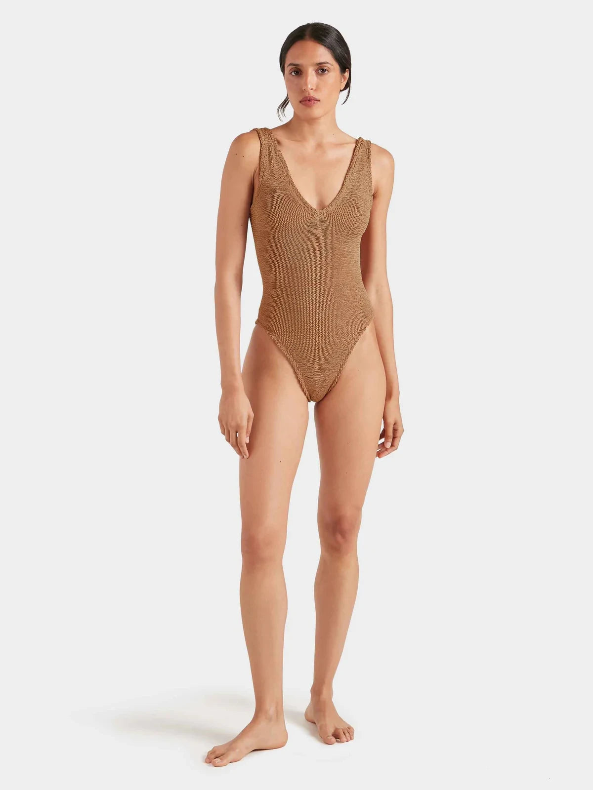 Sadie Swim Metallic Cocoa