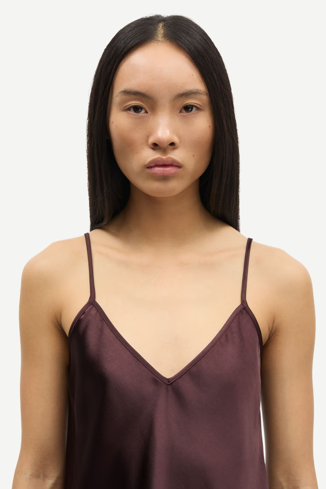 Samsoe Samsoe Sasharon X Strap Top Fudge