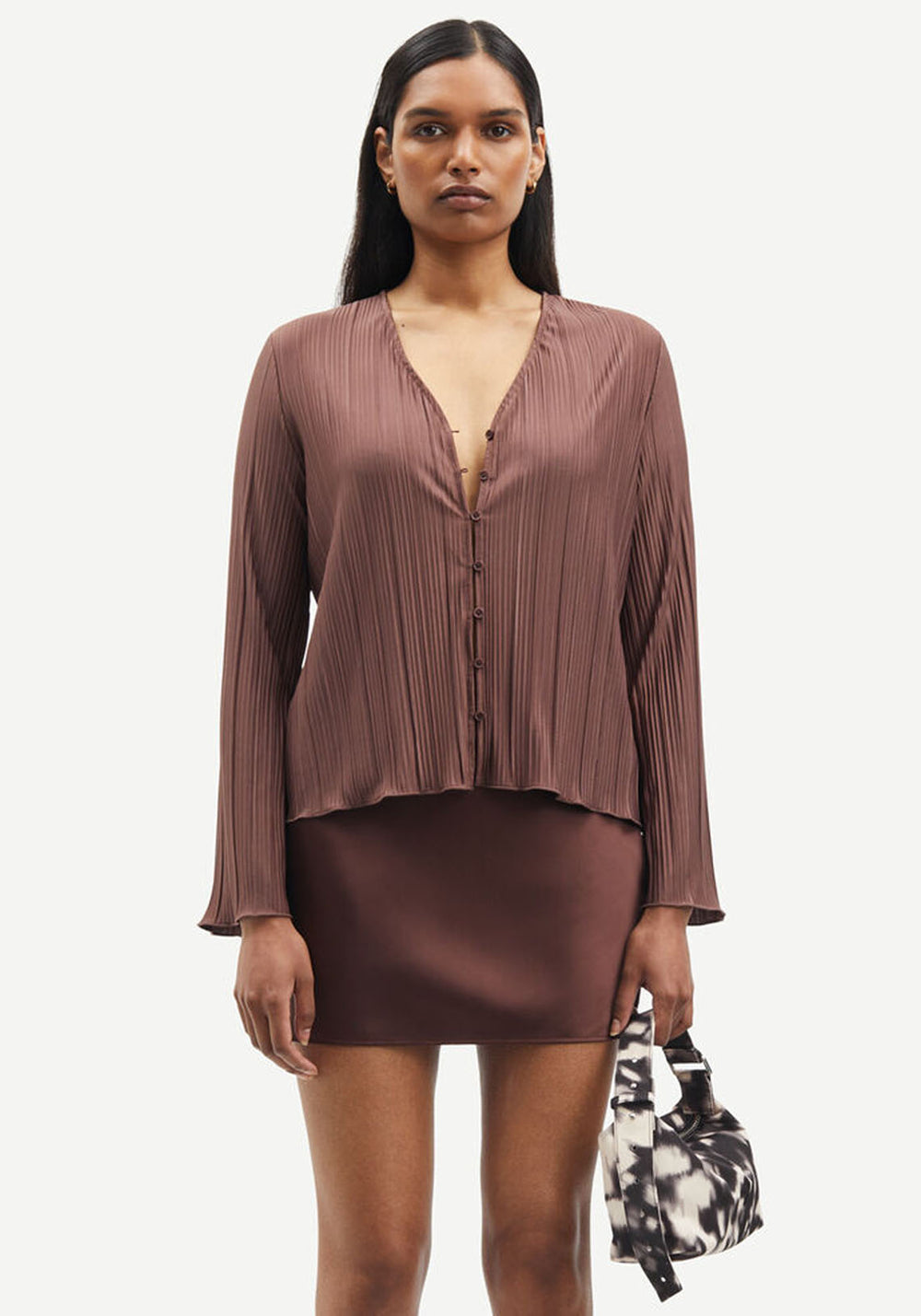 SAUMA BLOUSE 10167 BROWN STONE