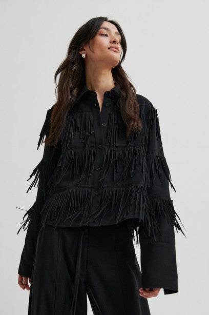 Second Female Dancing Cropped Shirt Black