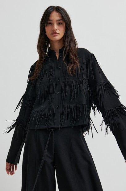 Second Female Dancing Cropped Shirt Black