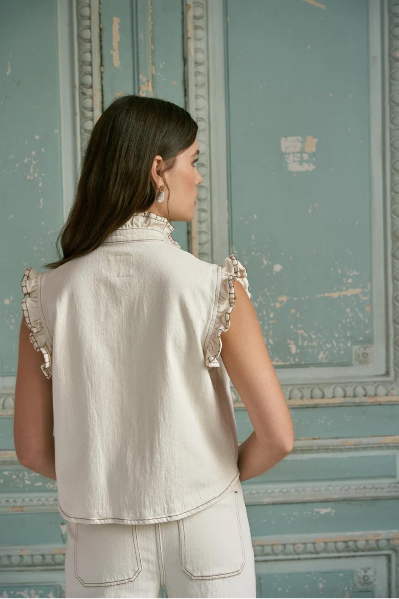 Seventy + Mochi Pablo Vest In Ecru