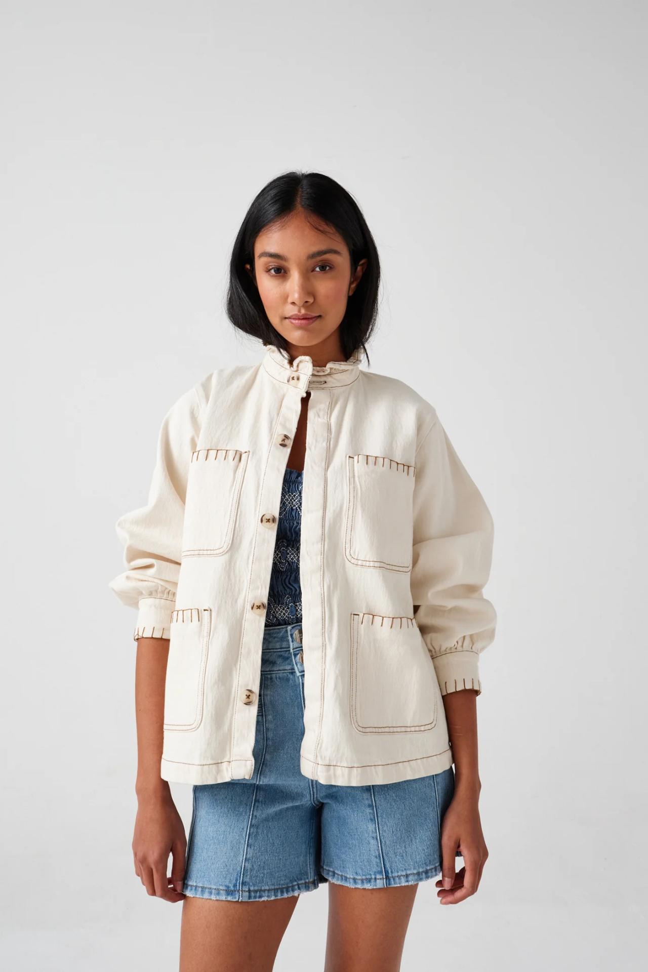 Seventy + Mochi Pablo Jacket In Ecru