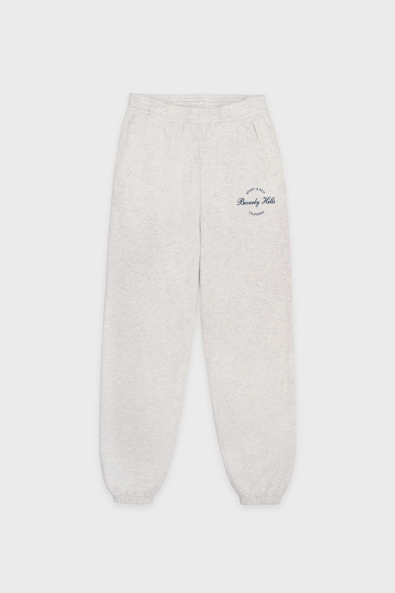 Sporty &amp; Rich Beverly Script Sweatpant Heather Grey