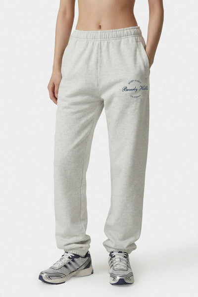 Sporty & Rich Beverly Script Sweatpant Heather Grey