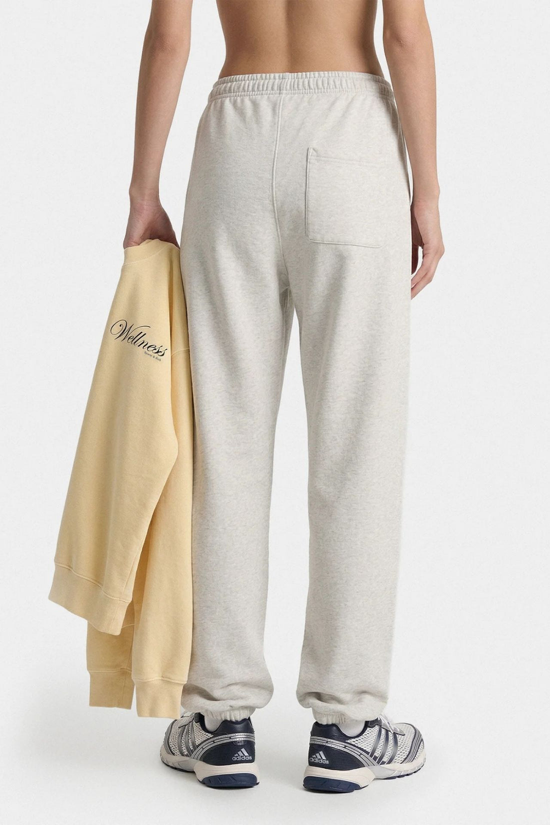 Sporty &amp; Rich Beverly Script Sweatpant Heather Grey