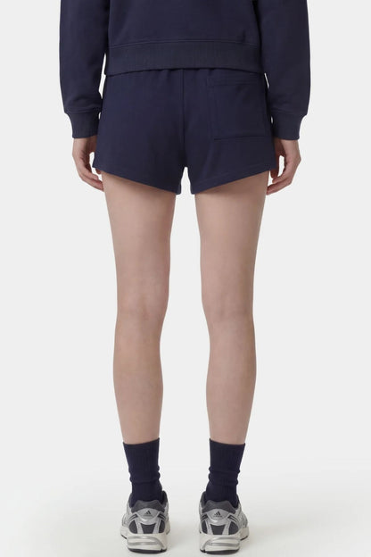 Sporty &amp; Rich NY Crest Embroidered Disco Short Dark Navy