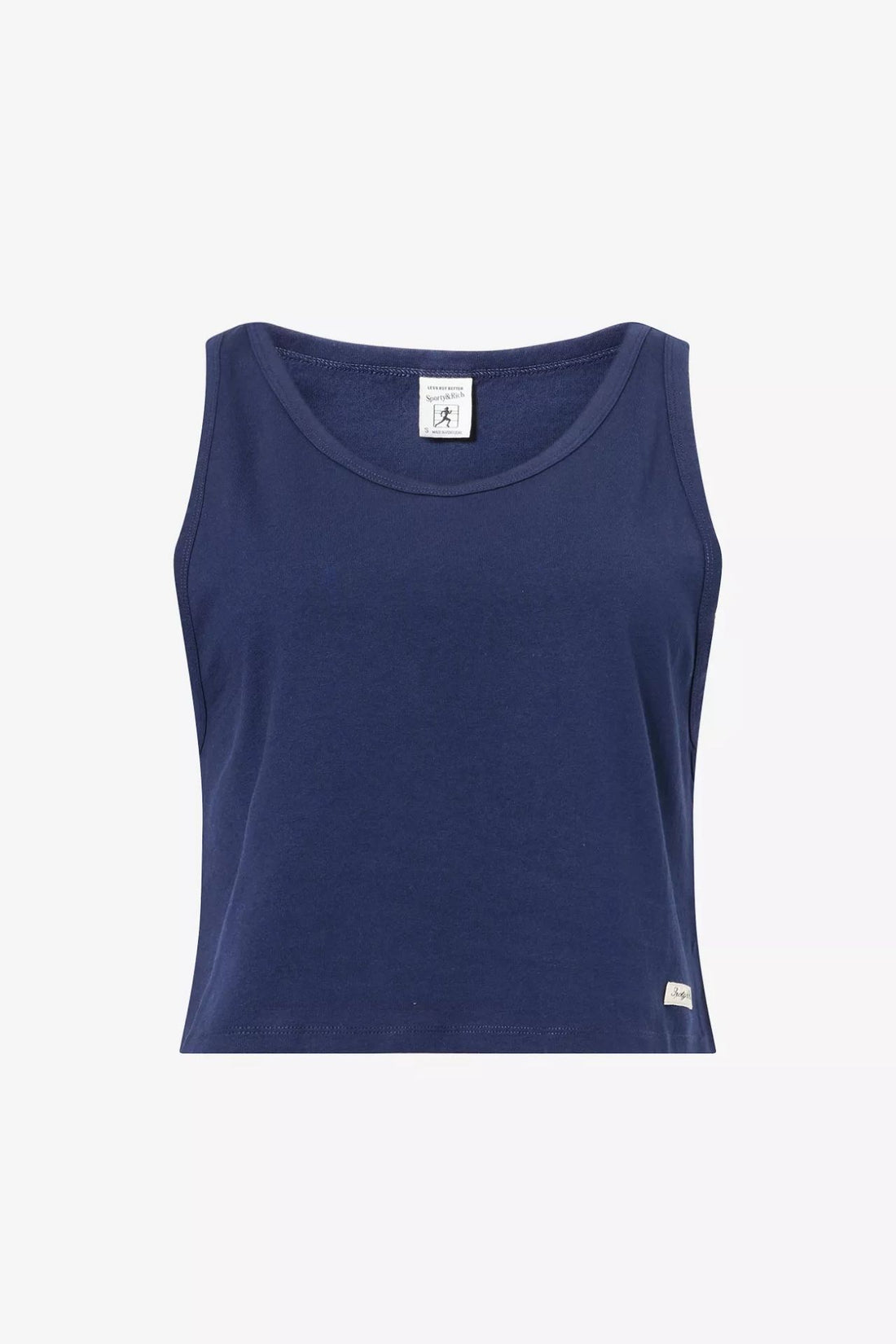 Sporty &amp; Rich Signature Logo Lounge Tank Dark Navy