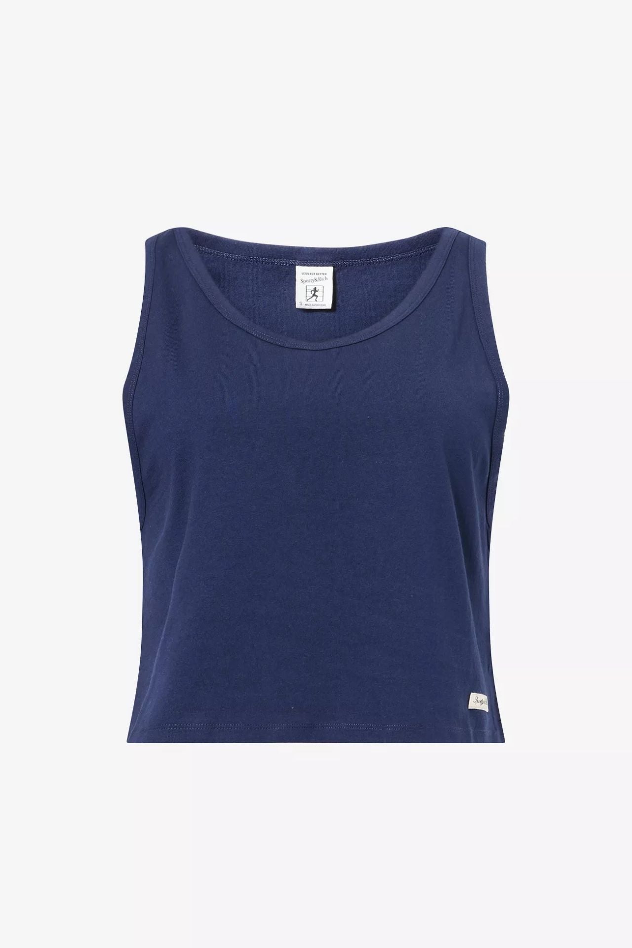 Sporty &amp; Rich Signature Logo Lounge Tank Dark Navy