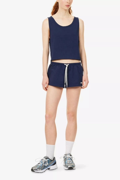 Sporty & Rich Signature Logo Lounge Tank Dark Navy