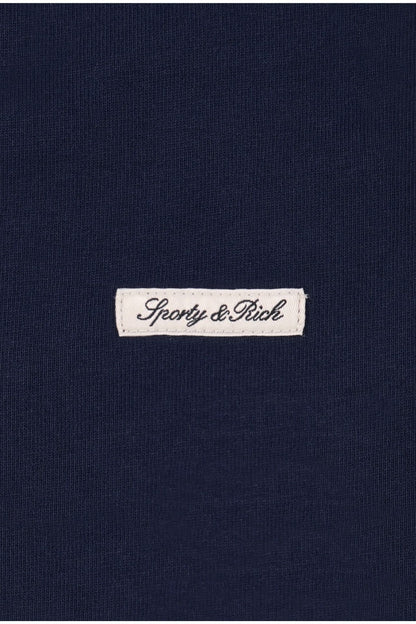 Sporty &amp; Rich Signature Logo Lounge Short Dark Navy