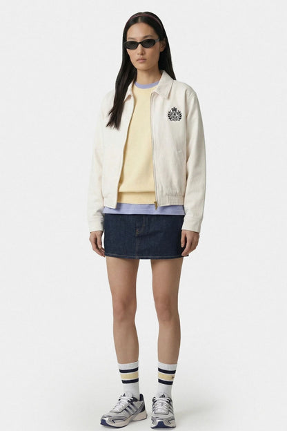Sporty &amp; Rich NY Crest Prep Jacket Ecru