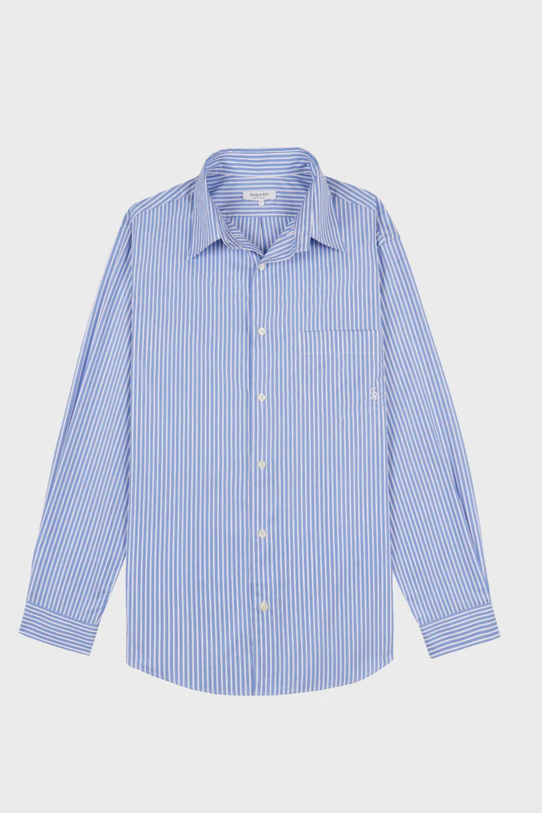 Sporty &amp; Rich SRC Oversized Shirt Blue Striped
