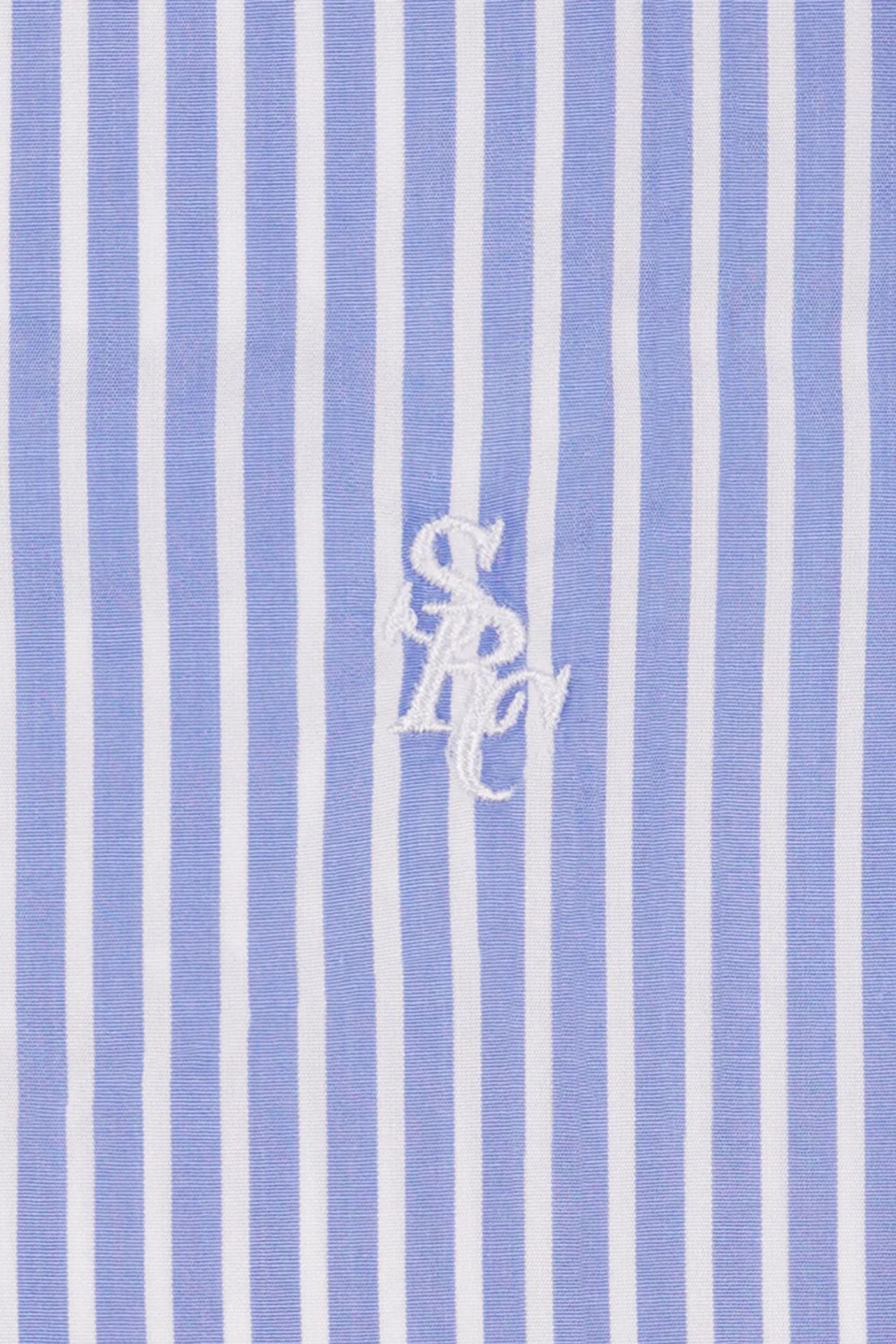 Sporty &amp; Rich SRC Oversized Shirt Blue Striped