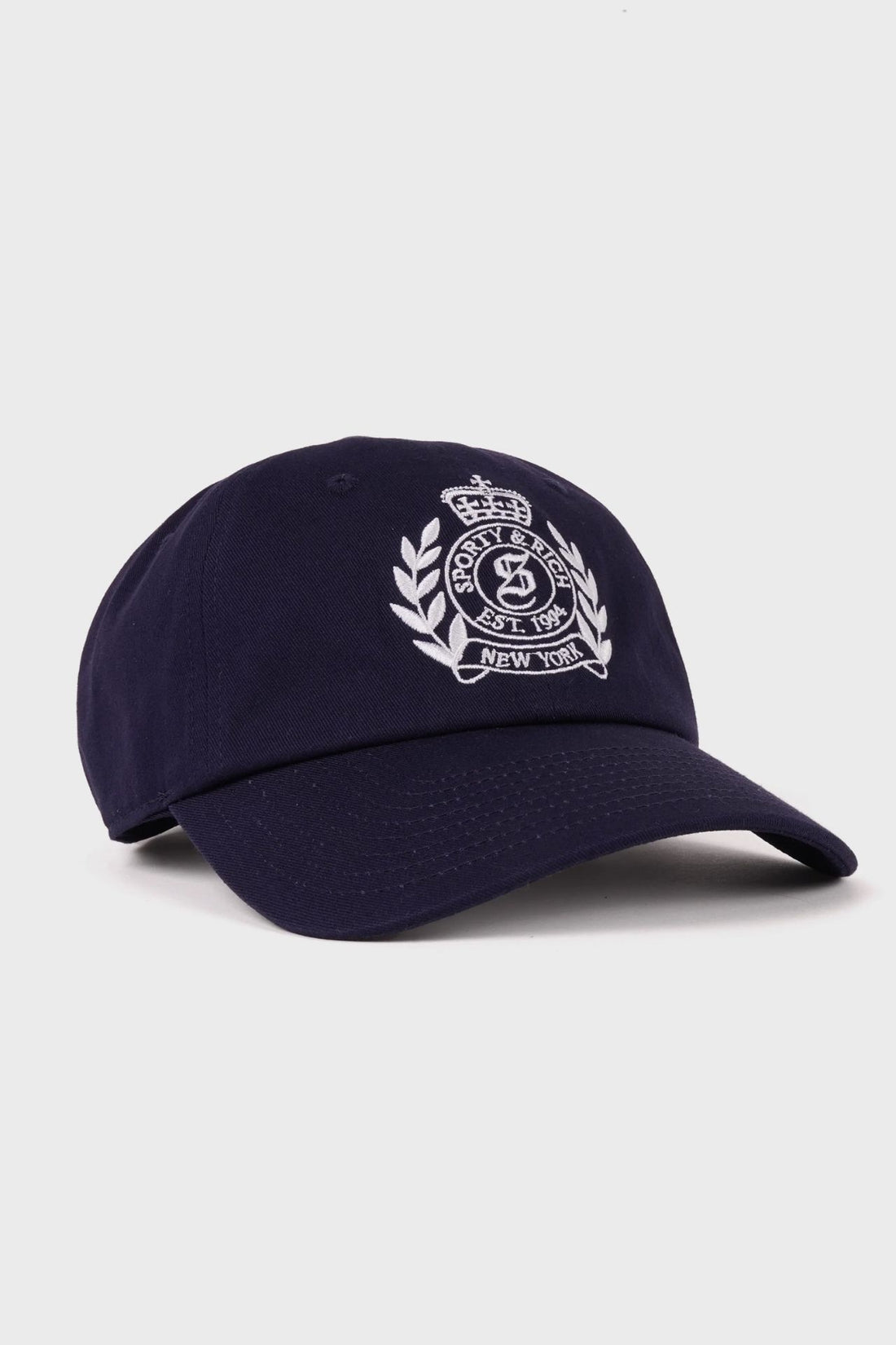 Sporty &amp; Rich NY Crest Hat Dark Navy