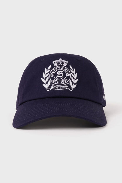 Sporty &amp; Rich NY Crest Hat Dark Navy