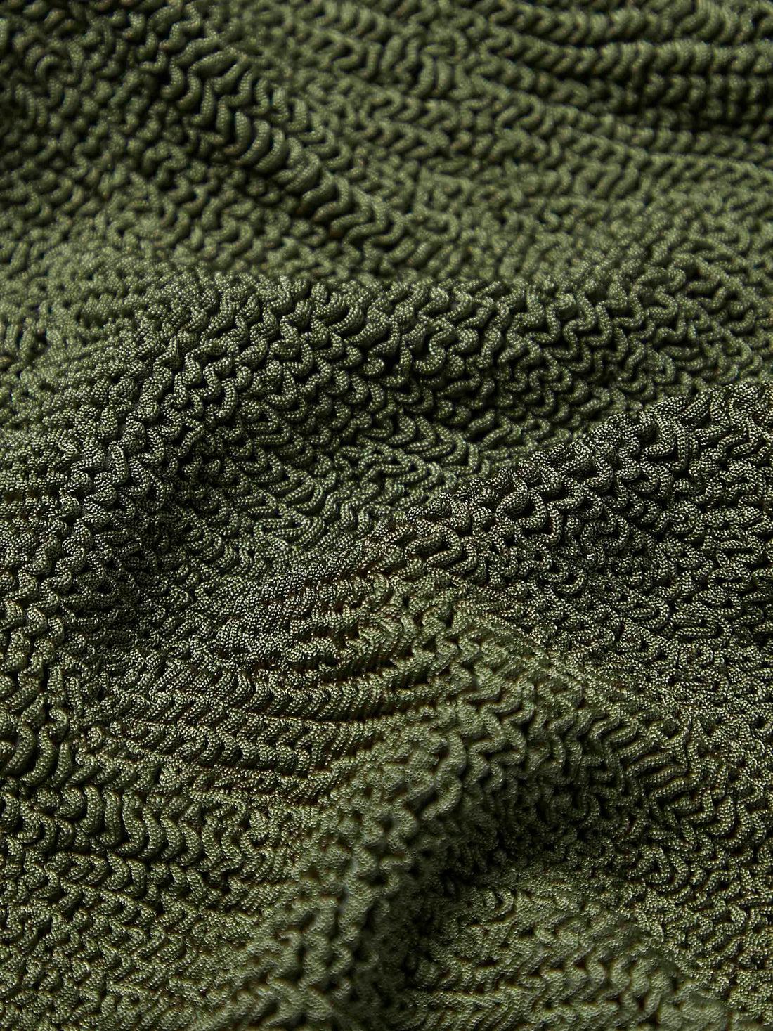 Square Neck Swim Metallic Khaki