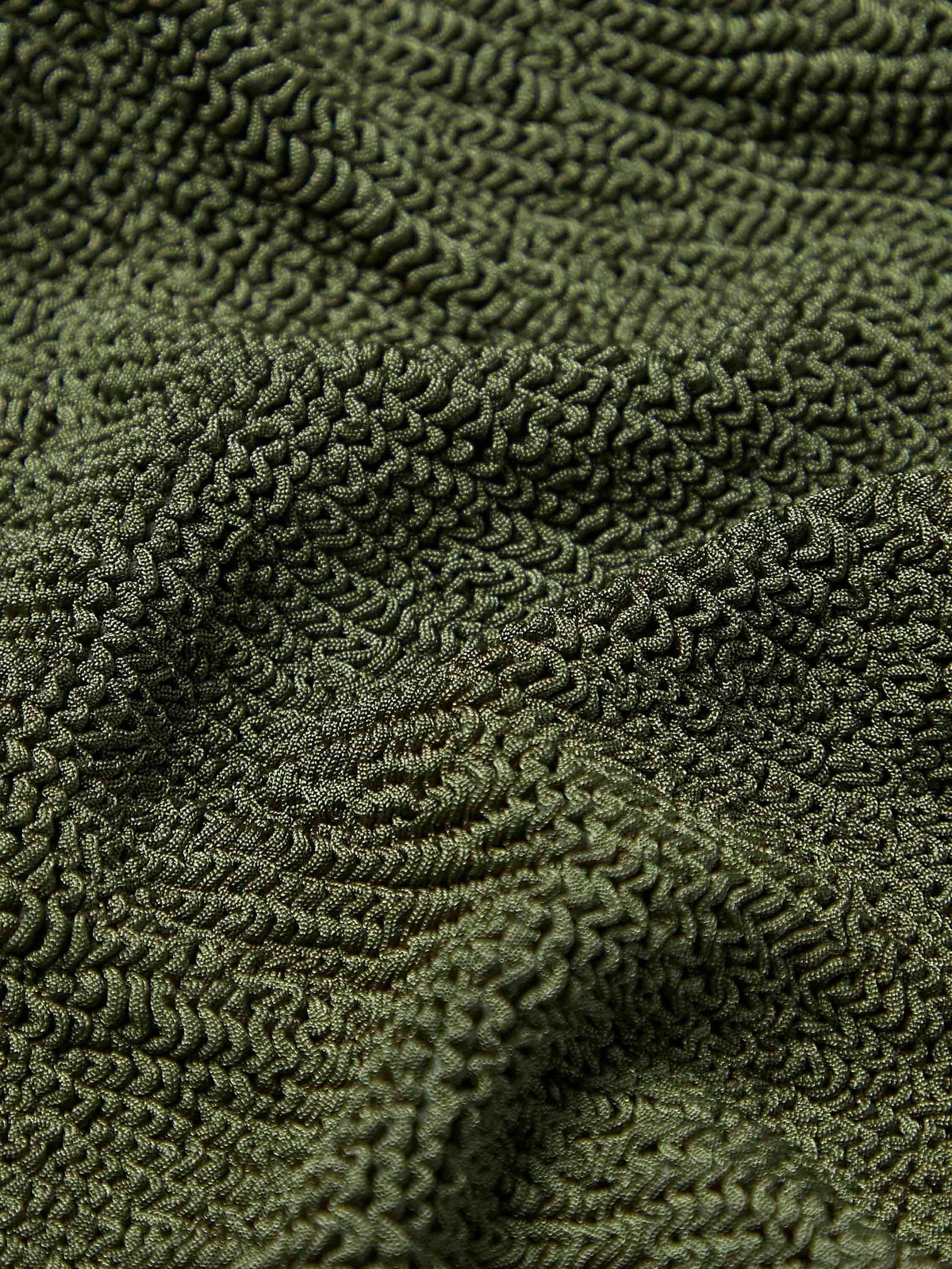 Square Neck Swim Metallic Khaki