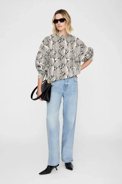 Miles Sweatshirt Washed Python