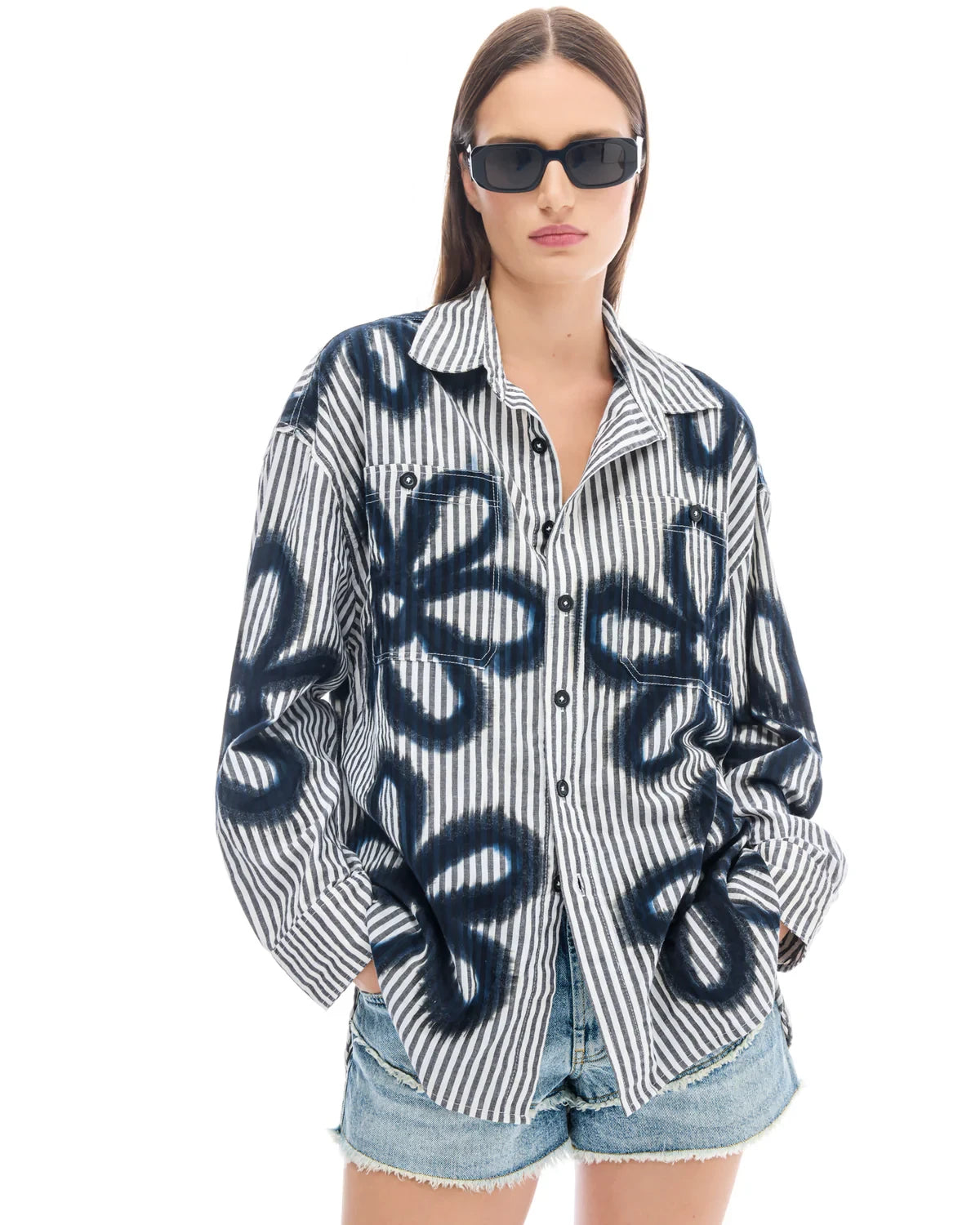 Hand Spray Flower Shirt