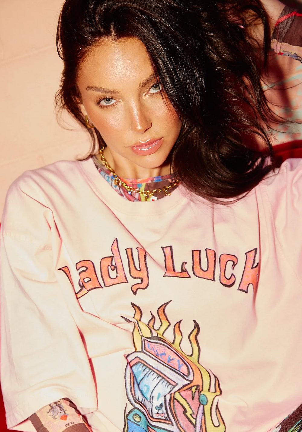 LADY LUCK TEE-PINK