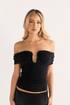 U wire Top Black