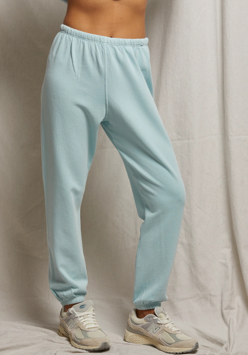 JOHNNY FRENCH TERRY SWEATPANT ICED AQUA