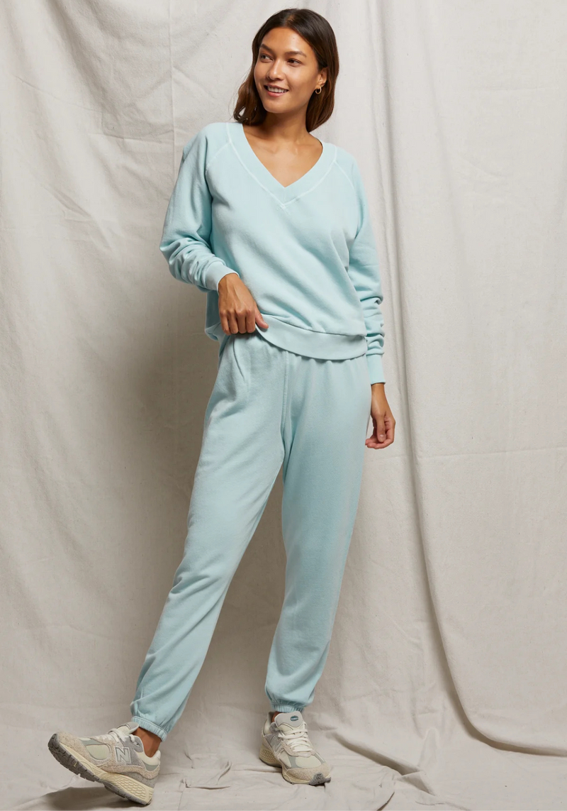 JOHNNY FRENCH TERRY SWEATPANT ICED AQUA