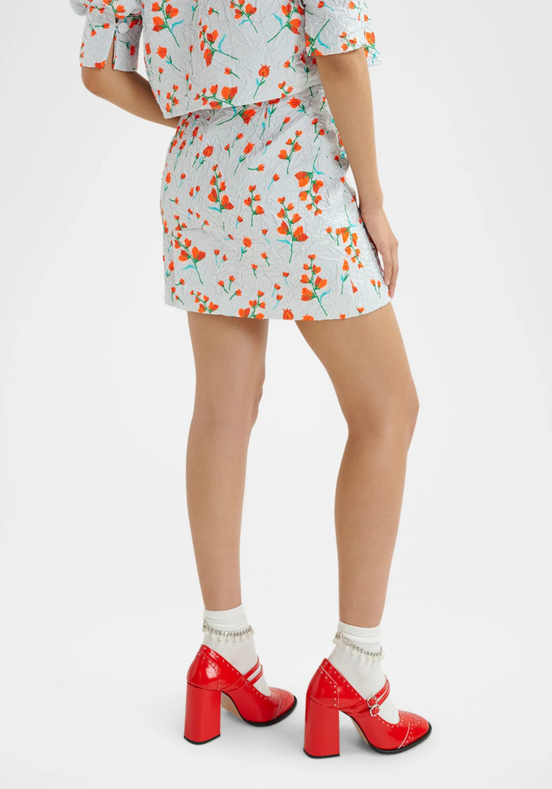 HUSAN PATCH POCKET COMBO2 MINI SKIRT NIMBUS CLOUD