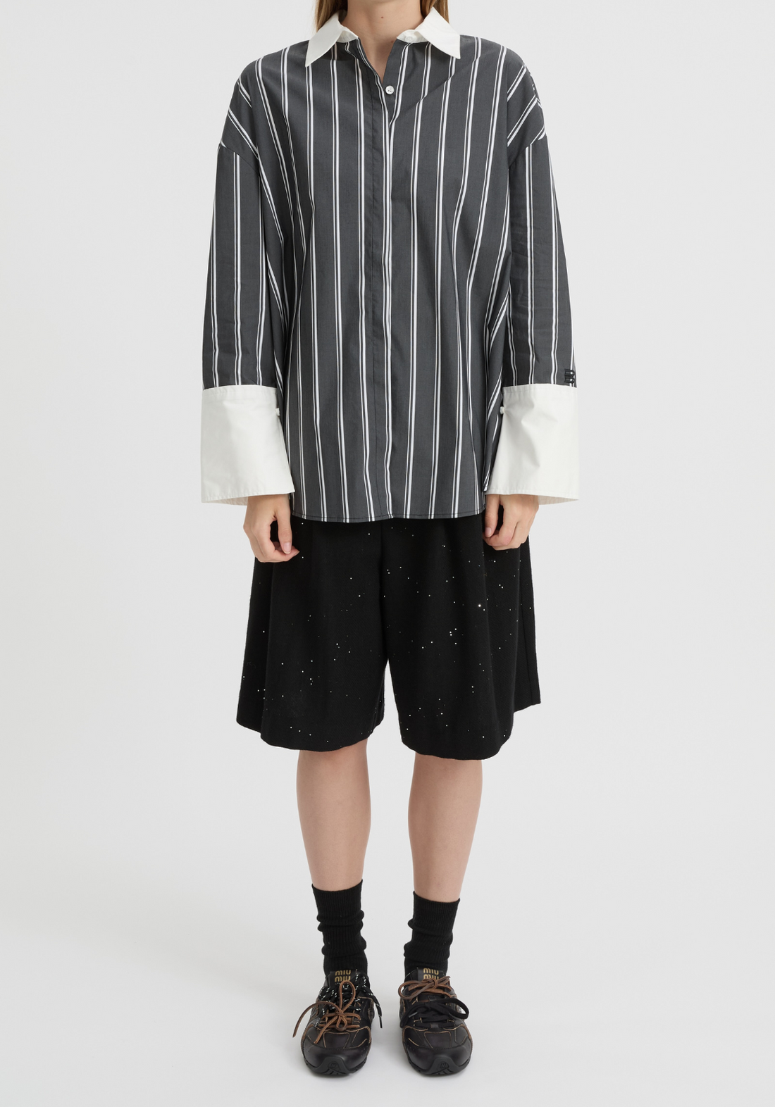 OPAL SHIRT BLACK STRIPE