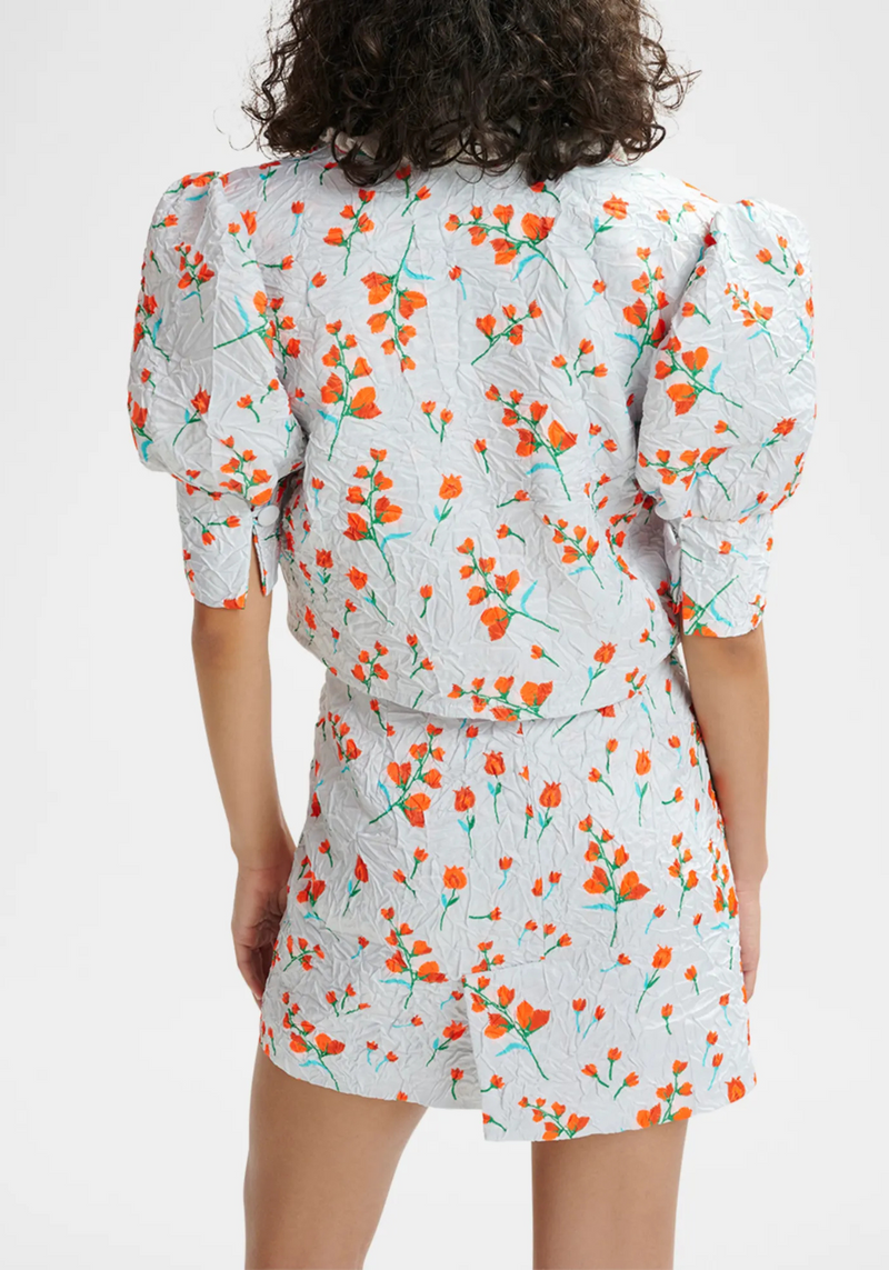 HUSAN PATCH POCKET COMBO2 MINI SKIRT NIMBUS CLOUD