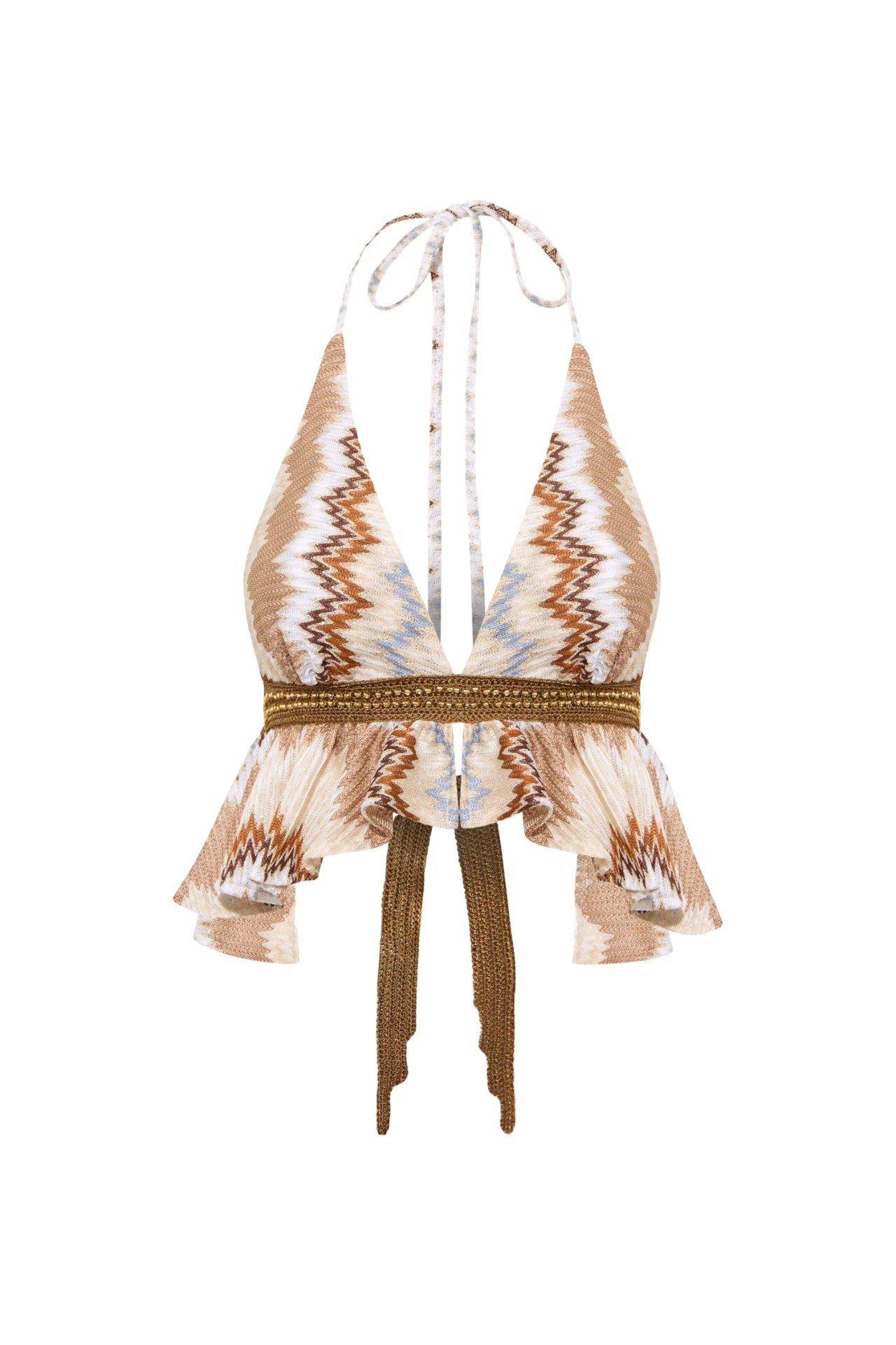 Vina V-Neck Crop Top