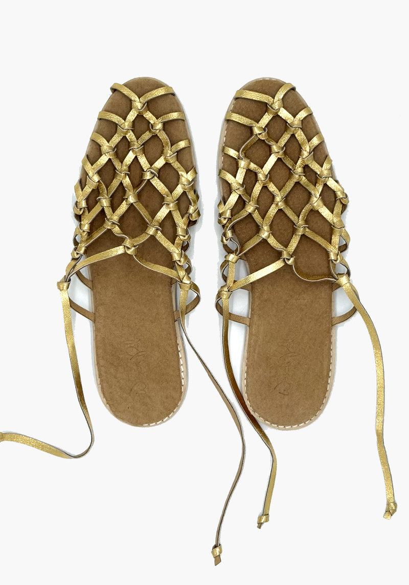 THE FISHERMANS WIFE SANDAL GOLD