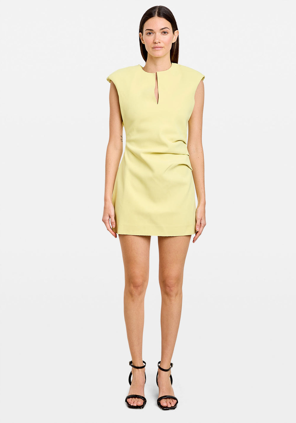 FRANKIE SLEEVELESS MINI DRESS CHARTREUSE