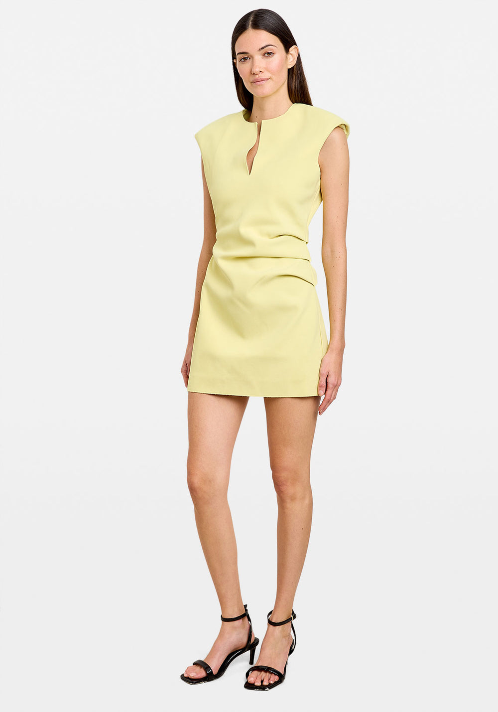 FRANKIE SLEEVELESS MINI DRESS CHARTREUSE