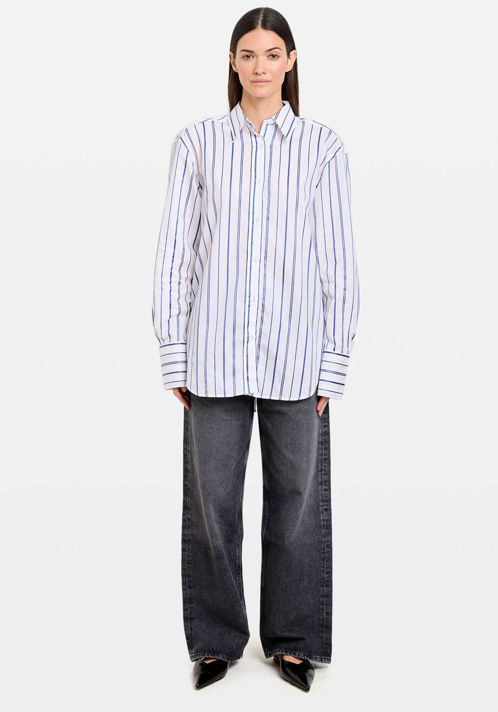 SALOVAS SHIRT TRUE NAVY STRIPE