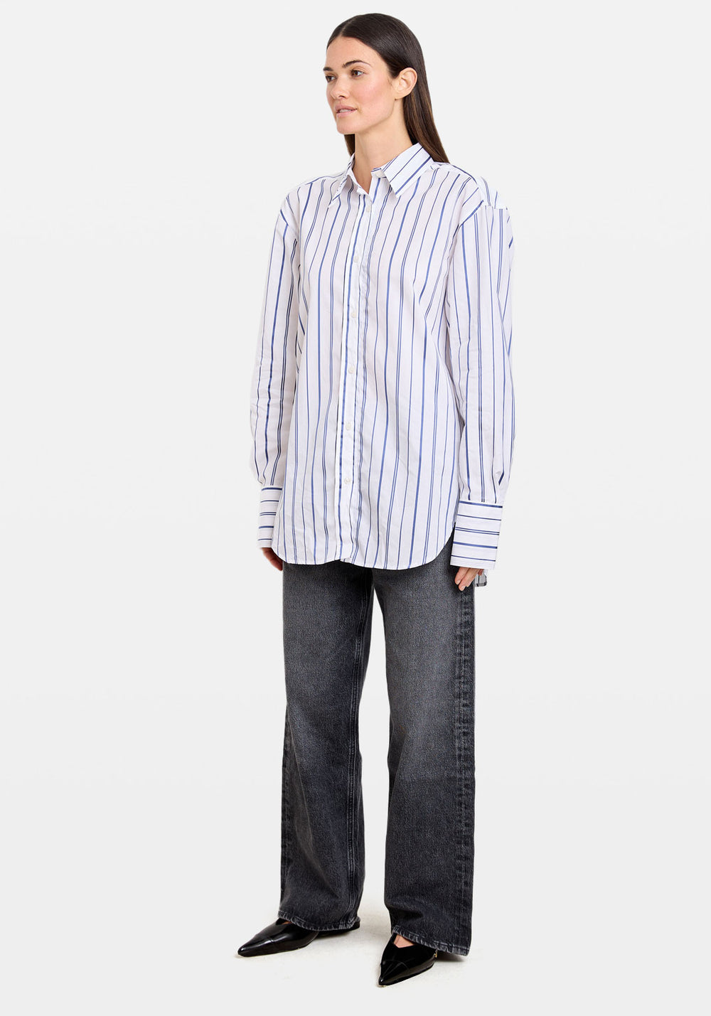 SALOVAS SHIRT TRUE NAVY STRIPE