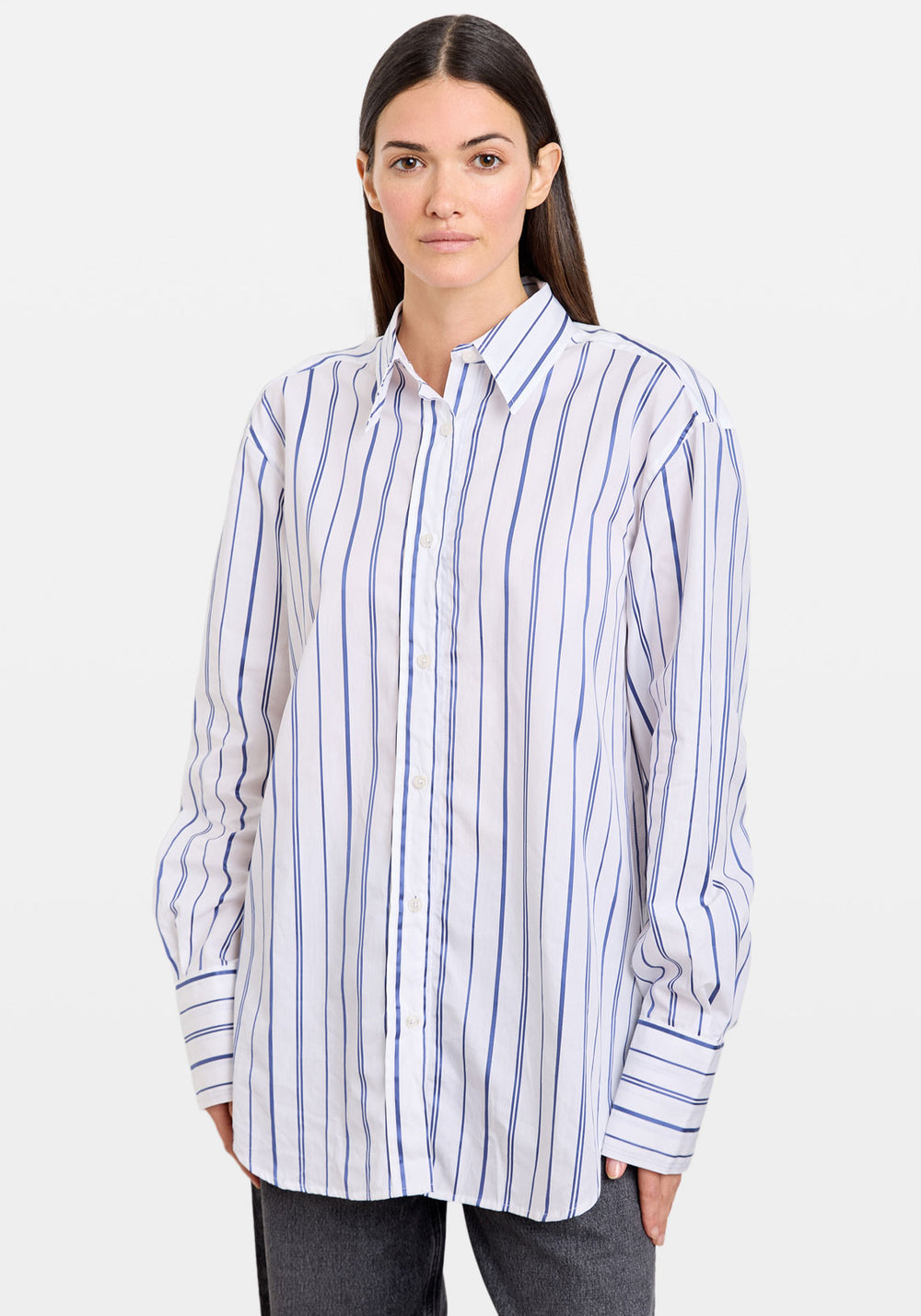 SALOVAS SHIRT TRUE NAVY STRIPE