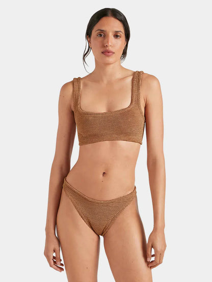 Xandra Bikini Metallic Cocoa