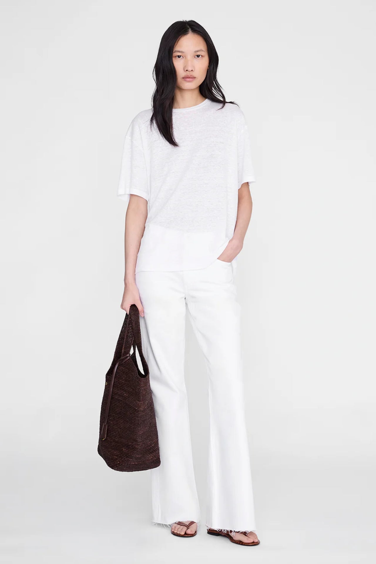 Anine Bing Shelley Tee White