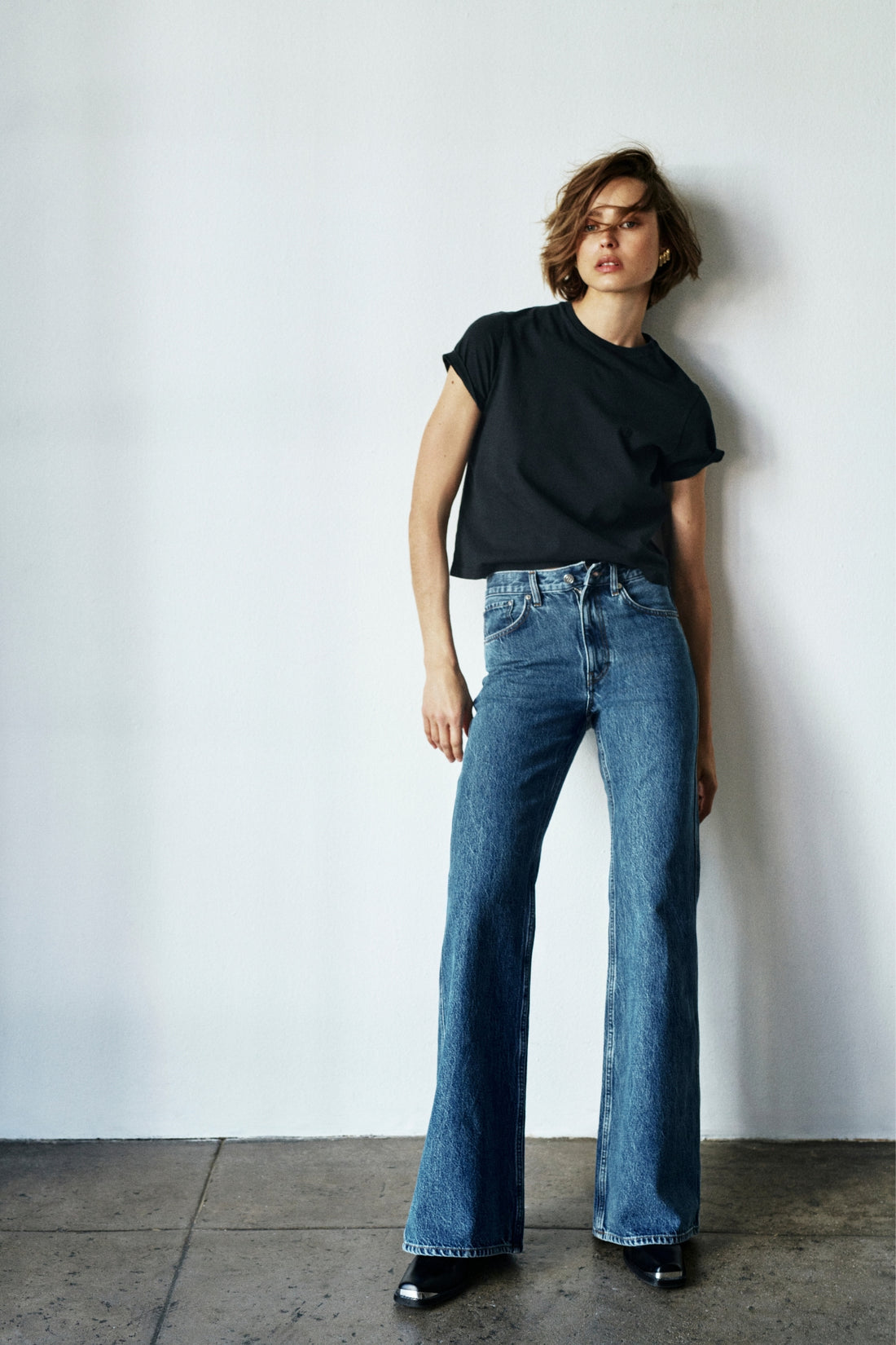 Anine Bing Wyatt Jean Freshwater Blue